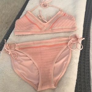 Pink crochet Bikini